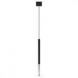 Lampă Suspendată Mozaic Negru/Crom Oțel 1 Bec Tub Modern De Interior