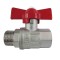 Robinet Sferic 1/2&quot;, Alama Nichelata, Maner Fluture