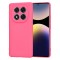 Husa silicon Xiaomi Redmi Note 14 Pro 5G Techsuit SoftFlex, fucsia
