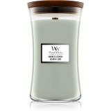 Woodwick Smoked Jasmine lum&acirc;nare parfumată cu fitil din lemn 609,5 g