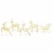 vidaXL Renii LED cu 40 LED 5 pcs Auriu PET 3399388