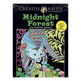 Creative Haven Midnight Forest Coloring Book