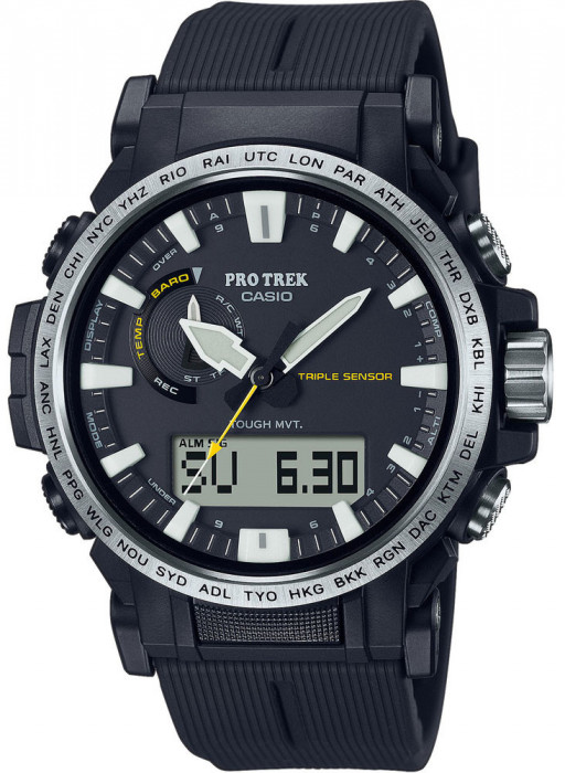 Ceas Barbati, Casio, Pro Trek Tough Solar PRW-61-1A - Marime universala