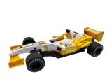 Macheta Formula 1 Warrior galbena 1:20 replica plastic si metal pull-back roti late
