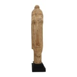 Cumpara ieftin Statueta Buddha Dran bust lemn de mango natural 12x12x63.5 cm