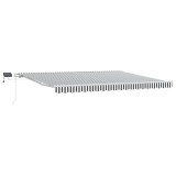 Cumpara ieftin Copertina manuala cu LED solar 4,5 x 3 m