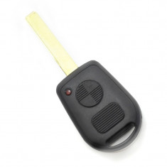 Carcasa cheie BMW Carguard, 2 butoane, lama cu 2 piste, model nou, Negru