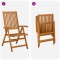 Garden Dining Set natural Lemn Solid de Acacia - 9