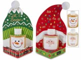 Set cadouri Craciun geluri dus cm 11,5 x 11,5 x 19,5 H, 160 ml
