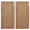 VidaXL Jaluzele din bambus tip rulou, 2 buc., maro, 80 x 160 cm