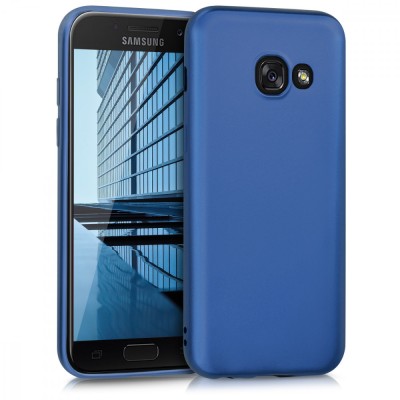 Husa pentru Samsung Galaxy A3 (2017), Silicon, Albastru, 41338.64 foto