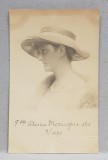 PRINTESA ANNE MONIQUE DE SACHSEN , FOTOGRAFIE TIP CARTE POSTALA , FOTOGRAF ADOLF DOUS , DRESDA , MONOCROMA, NECIRCULATA , PERIOADA PRIMULUI RAZBOI MON