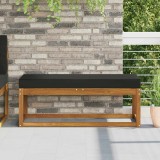 vidaXL Pernă pentru șezut Negru 115 x 40 x 8 cm 100% Polyester 900972