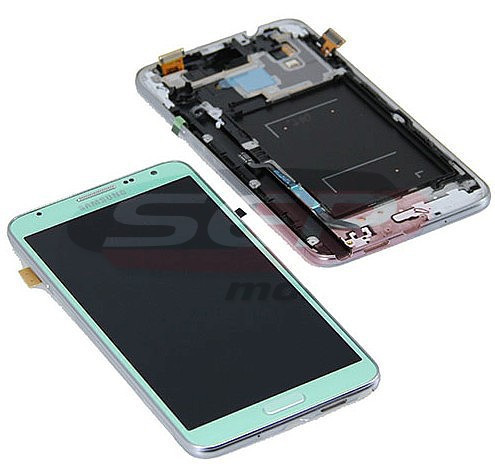 LCD+Touchscreen cu Rama Samsung Galaxy Note 3 Neo / N7505 VERDE Original Service Pack
