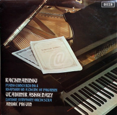 Rachmaninov - Piano Concerto No. 4. Rhapsody on a Theme of Paganini, opus 43 (Vinil) foto