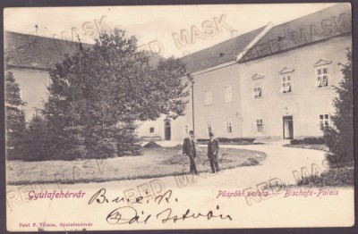 679 - ALBA-IULIA, Archbishop&amp;#039;s Palace, Romania - old postcard - used - 1905 foto