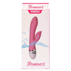 Dreamer II - Vibrator iepuraș roz, 20.5 cm