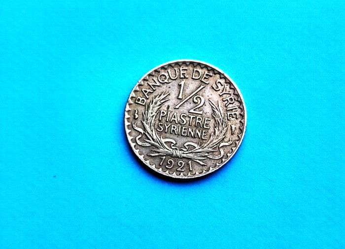 1/2 Piastre 1921 Siria-RAR!