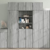 Dulap de depozitare, sonoma gri, 70x42,5x225, lemn prelucrat