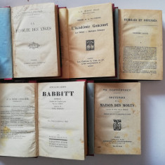 Lot 5 volume vechi literatura în Franceza anii 20-30 Marii Clasici