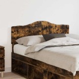 vidaXL Tăblie cap cu headboard Stejar fumuriu 120 cm Lemn compozit 888688