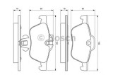 Set placute frana,frana disc MINI MINI (R50, R53) (2001 - 2006) BOSCH 0 986 424 652