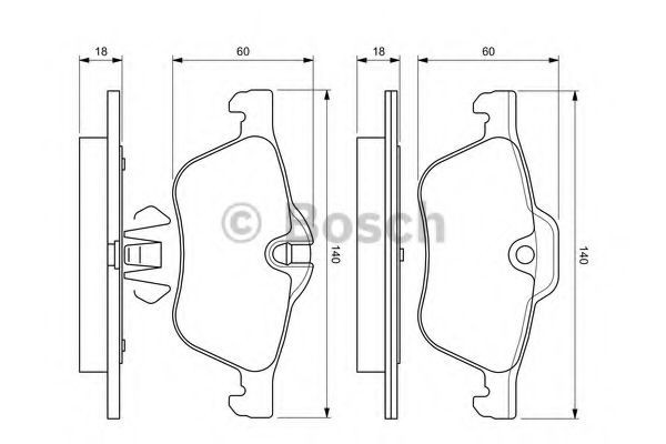 Set placute frana,frana disc MINI MINI Cabriolet (R52) (2004 - 2007) BOSCH 0 986 424 652