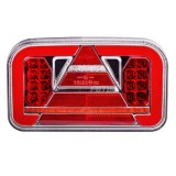 Lampa spate, stop combinata LED dreapta AMiO RCL-R cu semnalizare dinamica, lumini pozitie, marsarier, stop si ceata, 30V DC, IP67, 240x140x37 mm