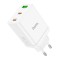 Incarcator retea cu 1xUSB-A, 2x Type-C, PD35W - Hoco Start (N33) - Alb