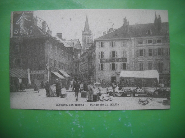 HOPCT 36984 PIATA -THONON LES BAINS -SERIA FRANTA 1900-1905-NECIRCULATA