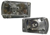Far VW Jetta II 02.1984-12.1991 TYC partea Dreapta, cu rama, tip bec H4