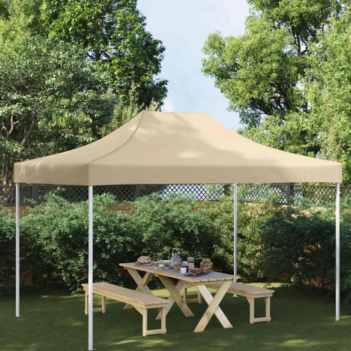 vidaXL Acoperiș pentru cort de petrecere, bej, 4 x 3 m, 270 g/m&sup2;