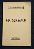 Epigrame -Constantin Manolescu 1937