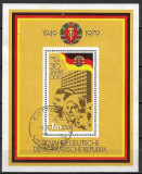 Germania DDR 1979 - Aniversari bloc stampilat