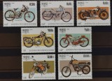 BC325, Kampuchea 1985, set serie+colita motociclete (2 poze)