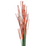 Fir floare decorativa pentru interior,plastic,portocaliu,97 cm