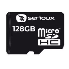 Card Serioux microSDHC, 128GB, Clasa 10 + Adaptor SDHC