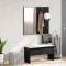 Set mobilier de hol, stejar negru, lemn prelucrat