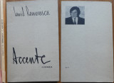 Ioanid Romanescu , Accente , 1981 , editia 1 cu autograf catre Vasile Baran