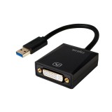 CABLU video LOGILINK, adaptor USB 3.0 (T) la DVI-I DL (M), 10cm, rezolutie maxima Full HD (1920 x 1080) la 60 Hz, negru, &amp;quot;UA0232&amp;quot; (timbru ve