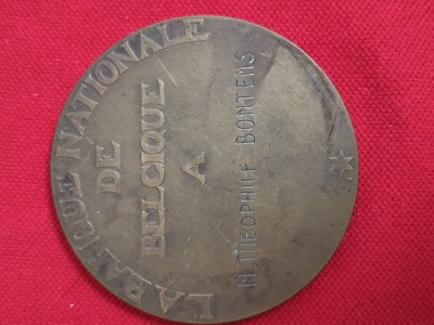 medalie edificiu Belgia ,anul 1850 foto