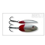 LINGURA OSCILANTA BERTILURE LUCKY REDTAIL XXL SILVER AMPRENTA PATRATE 7.8 CM 13 GRAME