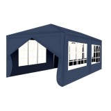 Pavilion de gradina,curte,evenimente 3x6m cu 6 pereti laterali cu ferestre - Albastru