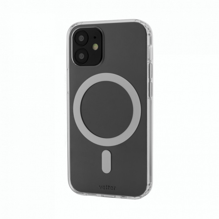 Husa de protectie Vetter pentru iPhone 12 mini, Clip-on, MagSafe Compatible, Crystal Series, Transparent