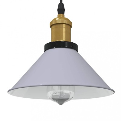 vidaXL Lampă suspendată reglabilă pe &amp;icirc;nălțime E27 gri lucios metal 4103446 foto