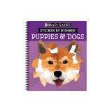 Brain Games - Sticker by Number: Puppies &amp; Dogs - 2 Books in 1 (42 Images to Sticker)