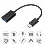 Cablu OTG USB type C la USB 3.0 Negru