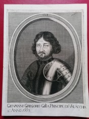 Gravura Grigore Ghica foto