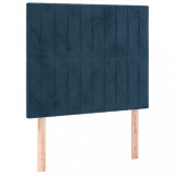 Cumpara ieftin Tablii de pat, 2 buc, albastru inchis, 80x5x78/88 cm, catifea
