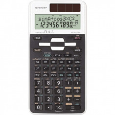 Calculator Stiintific, 10 Digits, 273 Functii, 161x80x15mm, Dual Power, Sharp El-531tgwh-negru/alb